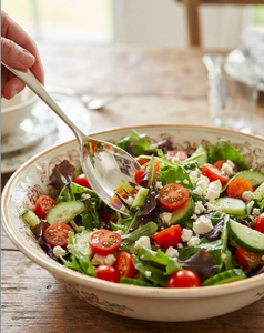 Service à salade en acier inoxydable argenté, poli miroir, avec poignées plates simples, pour restaurants, hôtels et complexes hôteliers - Product Image 5