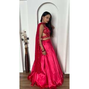 Lehenga Choli de soirée de créateur et magnifique dupatta pour vêtements indiens et pakistanais - Product Image 2
