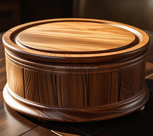 Caja de Recuerdos de Madera con Forma de Roca, Estilo Moderno, Personalizada, Grabada, para Mascotas, Resistente al Agua y Duradera - Product Image 1