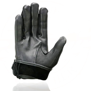 Samroz Sports Men's Black Cowhide Leather Gauntlet Motorcycle Hand <b>Gloves</b> - Product Image 4