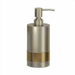 Distributeur de lotion finition chrome pour lavabo, présentoir de comptoir, facile à transporter, design moderne, décoration de salle de bain à domicile - Product Image 4