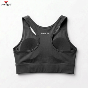 2026 Collection <b>Plus</b> <b>Size</b> <b>Strapless</b> Yoga Sports <b>Bra</b> with Front Logo Four-Way Stretch Breathable Lightweight for Women - Product Image 2