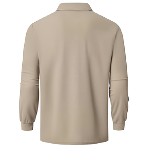 Camiseta de Rugby Casual de Manga Larga para Hombre, Talla Grande, Duradera, Transpirable, de Secado Rápido, para Uso Diario, Deportiva, con Diseño Sólido - Product Image 4