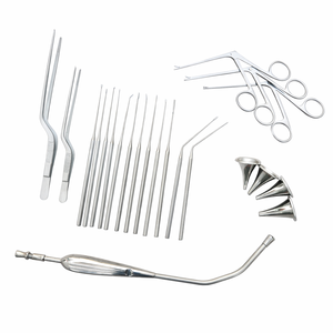 Micro shea, Pinzas de Hartman, Cánula y Tubo de Succión, Juego de 22 Piezas de Acero Quirúrgico Inoxidable, CERTIFICADO CE - Product Image 1