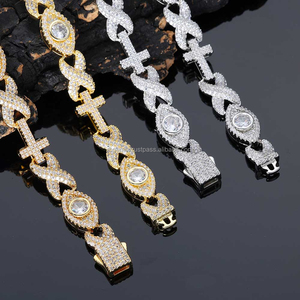 Collar de Oro Amarillo Miami Cuban Link Personalizado, Cadena de Oro 14K y Plata 925 con Zirconia, Estilo Cuerda, 16 Pulgadas, Regalo para Hombres/Raperos - Product Image 3