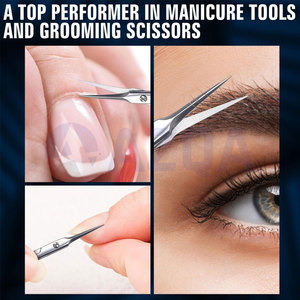 Professional Stainless Steel <b>Cuticle</b> Scissors Sharp Precision Nail Care Grooming <b>Tool</b> for Manicure and Pedicure Use - Product Image 5
