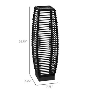 Lampe de sol LED extérieure noire étanche avec allumage/extinction automatique, lampes solaires de jardin - Product Image 4