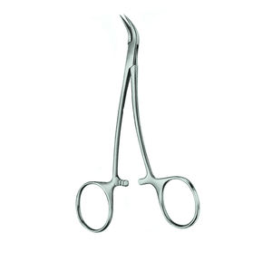 Pinces à éclats de Peutres Premium 4,5 pouces, à mâchoires courbées et angulées dentelées, en acier inoxydable, instrument de chirurgie plastique, certifié CE, Java - Product Image 1