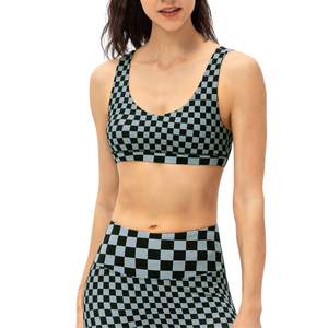 เสื้อชั้นในกีฬาผู้หญิงแบบขายส่งสั่งทำได้ ขายดี ระบายอากาศได้ดี ซัพพอร์ตสูง สีพื้น ไม่มีแขน สำหรับออกกำลังกาย - Product Image 1