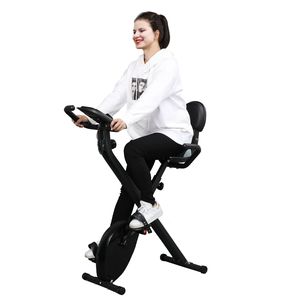 Cyclette Pieghevole Nera per Casa, in Acciaio e ABS, Attrezzatura Fitness, Bici da Spinning a Catena per Palestra e Uso Domestico - Product Image 3