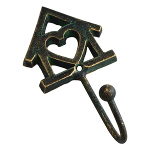 Vintage Heart Is Inside the Hut Cloths <b>Hooks</b> Best for Home Bed Room Entryway Wall Decoration Design Door <b>Hooks</b> - Product Image 1