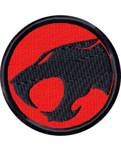 Patch brodé rond personnalisé Dragon noir et orange avec épingle de sûreté, applique en tissu pour vêtements et chapeaux - Product Image 3