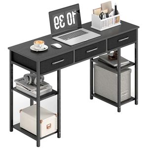 Piccola Scrivania Nera per Computer, Ideale per Ufficio Domestico o Uso Studentesco - Product Image 5