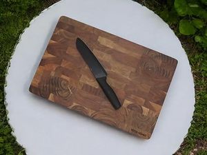 Tabla de Cortar Rectangular de Madera para Cocina, Duradera, Ecológica, Apta para Lavavajillas, 1.5 cm de Grosor - Product Image 5