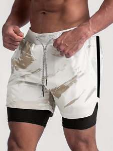 Pantalones Cortos Deportivos Transpirables para Gimnasio, con Cierre de Cordón, Estilo Cargo, de Secado Rápido, para Correr, Ligeros e Informales para Hombre - Product Image 5