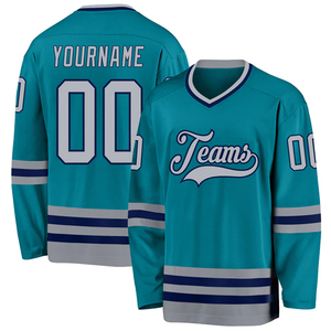 Maillots de hockey américains tendance, vêtements d'équipe personnalisés, uniforme de hockey sur glace respirant, fournisseur OEM - Product Image 1