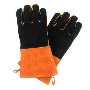 A Grade Cowhide Split Leather Heat-Resistant Welding Work Gloves New Latest Design General Purpose - Product Image 4