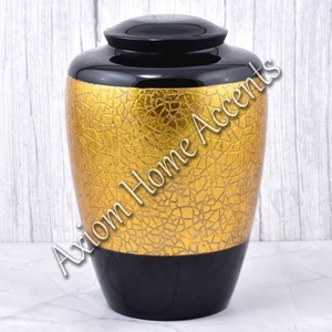 Urna de cremación de aluminio hecha a mano con diseño moderno Recuerdo conmemorativo perfecto por Axiom Home Accents - Product Image 4