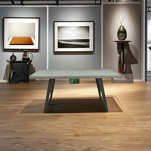 Mesa de Centro de Hormigón Hecha a Mano, Moderna, Elegante, Ligera, Rectangular, Duradera, Muebles para Sala de Estar - Product Image 1