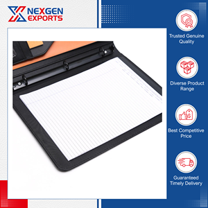 Classeur à 3 anneaux multifonctionnel de style luxueux, qualité supérieure, origine Inde, Nexgen Exports - Product Image 3