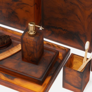 Juegos de Baño de Resina Acrílica Elegantes y Modernos, Hechos a Mano con Durabilidad, Decoración Única para el Hogar, Decoración Vibrante para el Baño - Product Image 6