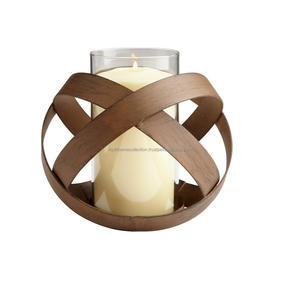 Candelabro de estilo de acento Simple de clasificación superior, candelabro de cera de hierro votivo chapado en oro antiguo, candelabro personalizado al por mayor, Decoración de mesa - Product Image 3