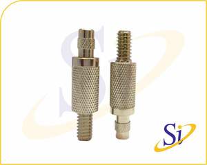 Pince à câble robuste en laiton avec tige moletée de précision pour systèmes de suspension de câbles réglables - Product Image 2