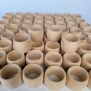 <b>Bamboo</b> rattan Napkin Rings Ring Shape Wabi-Sabi Design 2.5cm Wedding <b>Table</b> Decoration Durable Natural Finish - Product Image 2