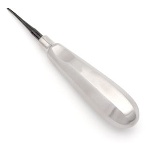 Élévateur dentaire de luxation à ligne noire courbée de 2 mm, instrument d'extraction dentaire fin et tranchant avec pointe recouverte, coupe-ligament parodontal chirurgical - Product Image 1