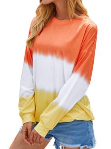 เสื้อสเวตเตอร์แขนยาวแบบระเหิด,เสื้อแฟชั่นสำหรับผู้หญิงใส่กลางแจ้งแบบลำลองแขนยาว - Product Image 4