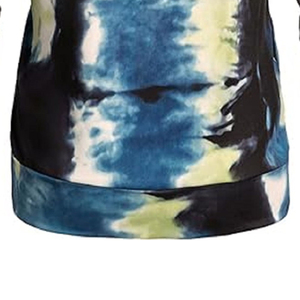 Sweat-shirt à capuche tie-dye pour homme, coupe classique, décontracté, tricoté, automne, motif bleu, noir, blanc - Product Image 5