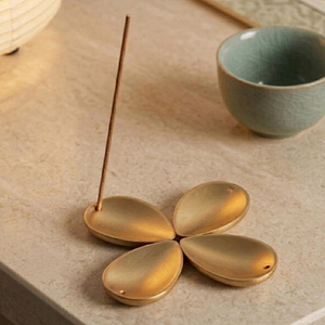 Modern Gold Brass Incense Holders <b>Decorative</b> Incense Burner Holder Set Home <b>Decor</b> with Ash Catcher for Aromatic Use - Product Image 2