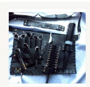 Étui de luxe en cuir pour ciseaux de barbier avec logo personnalisé, protection et fonction anti-odeur, design décontracté LBSH-0027 - Product Image 4