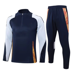 Conjunto Deportivo Personalizado 2026 OEM ODM, Nuevo Diseño, Traje de Entrenamiento de Fútbol para Adultos, Manga Larga, Fibra de Poliéster - Product Image 1