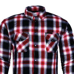 Wholesale Men's Casual Single Button Long Sleeve <b>Flannel</b> Dress Shirts 100% Cotton Anti-Wrinkle Breathable Autumn Eco-Friendly - Product Image 5