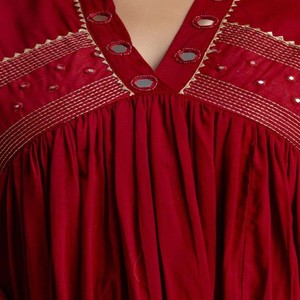 Ensemble de costume élégant pour femmes VASTRA COTTAGE en pur coton, haut entièrement fait main avec pantalon assorti et dupatta en coton, vêtements ethniques - Product Image 6