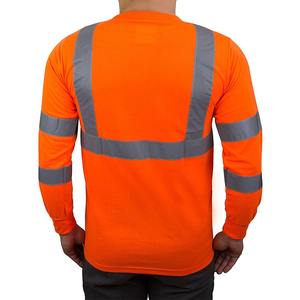 Camiseta de Trabajo de Manga Corta de Alta Visibilidad Personalizada, Camisetas de Seguridad Reflectantes y Transpirables para Hombre - Product Image 2