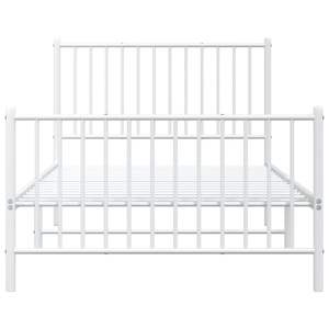 โครงเตียงเหล็กเคลือบสีขาวแบบคู่ รูปทรงสี่เหลี่ยมผืนผ้า - Product Image 5