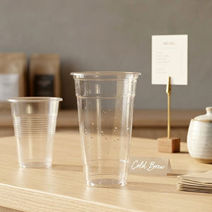 Vasos Desechables de Plástico PP de Alta Calidad, 16/20/24 oz, Pared Simple, Tapa de 95 mm, para Bebidas, Jugos, Smoothies, Boba, Hechos en Vietnam - Product Image 1
