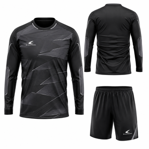Conjunto de Camiseta de Fútbol de Manga Larga para Hombre, Estampado, Absorbente de Humedad, Ajuste Atlético, Uniforme de Portero de Manga Larga - Product Image 1