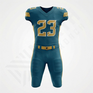 Uniforme de Fútbol Americano Transpirable de Secado Rápido, Manga Corta, Personalizable, Ropa Deportiva para Equipos, Tela Resistente - Product Image 1