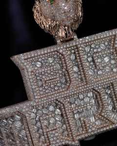 Colgante de Plata S925 Personalizable con Diamantes de Moissanita VVS de Mosaico Pesado, Estilo Hip Hop, con Letra de Nombre Personalizada y Engaste Personalizado - Product Image 3