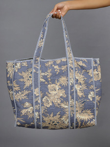 Sac fourre-tout matelassé en coton tendance 2026, personnalisé, écologique, imprimé, pour l'hiver, le printemps, l'été, l'automne, sac de plage à bandoulière - Product Image 2