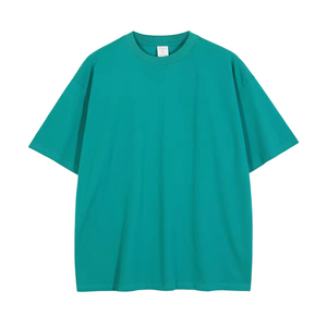 เสื้อยืดผู้ชายสำหรับเล่นกีฬาฤดูร้อน แขนสั้น คอกลม ผ้าฝ้าย ทรงหลวม สีพื้น ระบายอากาศได้ดี - Product Image 1