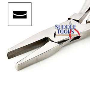 Pince à bec concave et convexe de 130 mm pour plier et façonner les points, en acier inoxydable, outils de fabrication de bijoux DIY - Product Image 1