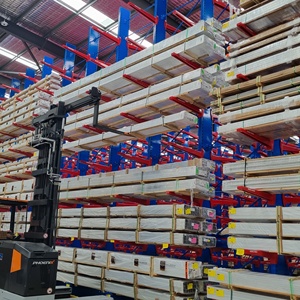 BHD Vietnam Hot Selling Steel Made Customized Length Upright RAL5017 Cantilever Rack For Warehouse Stock Management Wholesale - Product Image 6