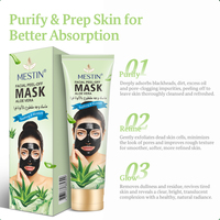 Masque Peel-Off Hydratant à l'Aloe Vera Nettoyant en Profondeur Purifiant les Pores Soin de la Peau Marque Privée OEM Formule Personnalisée Faible MOQ