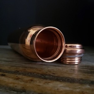 Polished Pure <b>Copper</b> Metal Water <b>Bottle</b> with Screw Cap Round Shape Eco-Friendly Kitchen & Outdoor Use Handmade Classic Design - Product Image 2
