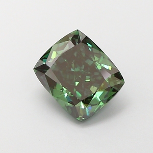 2.14 ct <b>Cushion</b> Cut Lab Grown Diamond Fancy Vivid Green VS1 Certified CVD Loose Diamond Wholesale for Jewelry Making - Product Image 1
