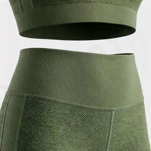Nuevo Diseño, Conjunto de Yoga Profesional para Mujer, Venta al por Mayor, Ropa Deportiva sin Costuras para Dama, Ropa Deportiva para Gimnasio, Ropa para Entrenamiento - Product Image 5